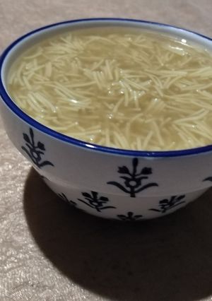 صورة لوصفة شوربة شعيرية 😍😍
