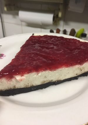 Una foto de Cheesecake de galletas oreo