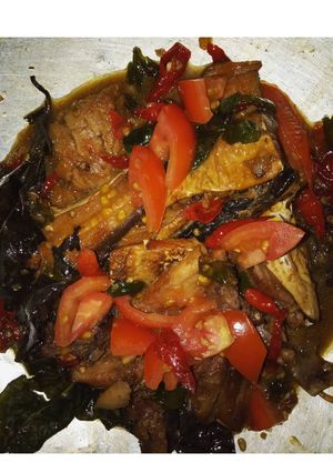 Foto resep Genjong asap pedes manis simpel