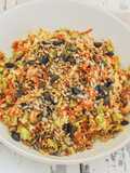 Raw Tahini Salad with Toasted Seeds