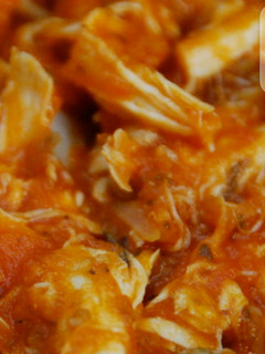 A picture of Cabbage stew sauce with brown rice.
