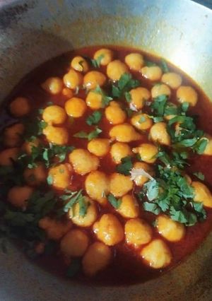 मूंग दाल बड़ी की सब्जी (moong dal vadi ki sabzi recipe in Hindi) रेसिपी मुख्य फोटो