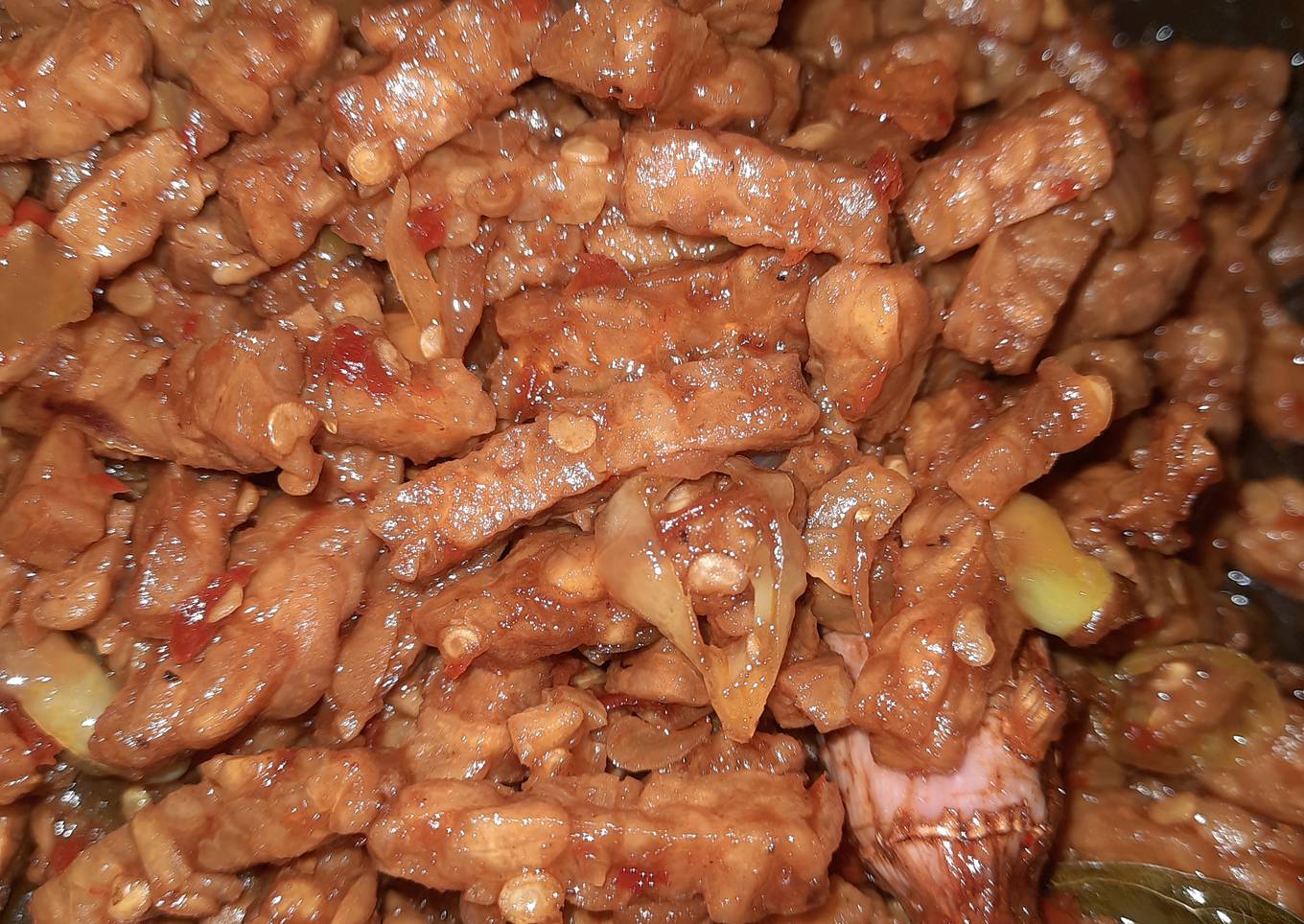 Orek Tempe Pedas gurih