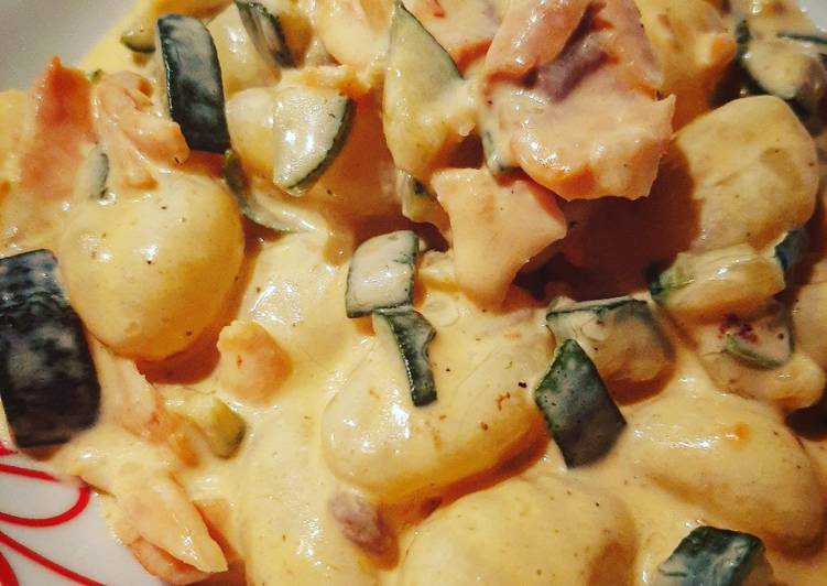 Gnocchi Zucchine e Salmone