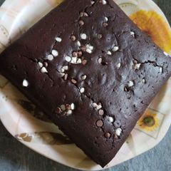 A picture of Chocolate fugde brownie(without oven).