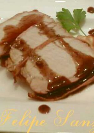 Foto principal de Lomo de cerdo con salsa de vino tinto