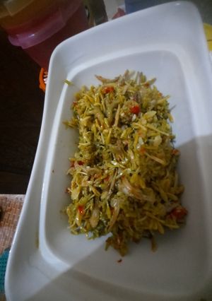 Foto resep Tumis bunga pepaya teri..👍