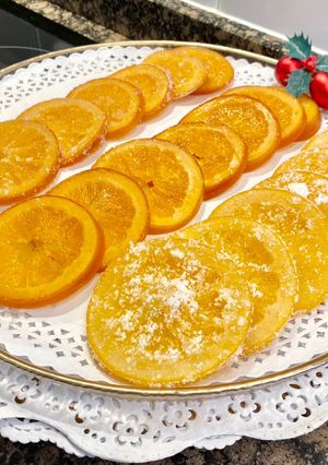 Una foto de Naranjas confitadas al aroma de azahar