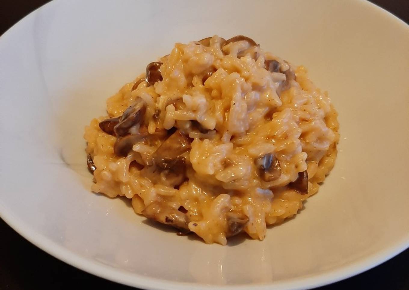 Risotto champignons gorgonzola (au cookeo)