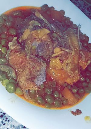 صورة لوصفة طاجين الجلبان