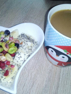 Una foto de Gachas de avena o porridge vegano