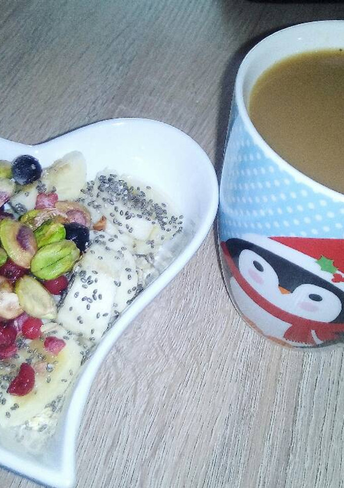 Una foto de Gachas de avena o porridge vegano