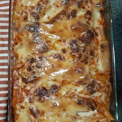 Baked penne A picture of Baked penne.