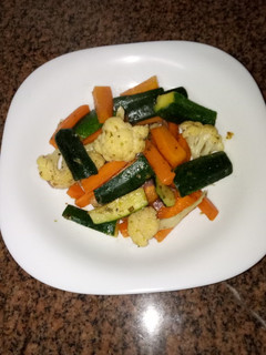 A picture of Sauteed crunchy vegetables #Author marathon.