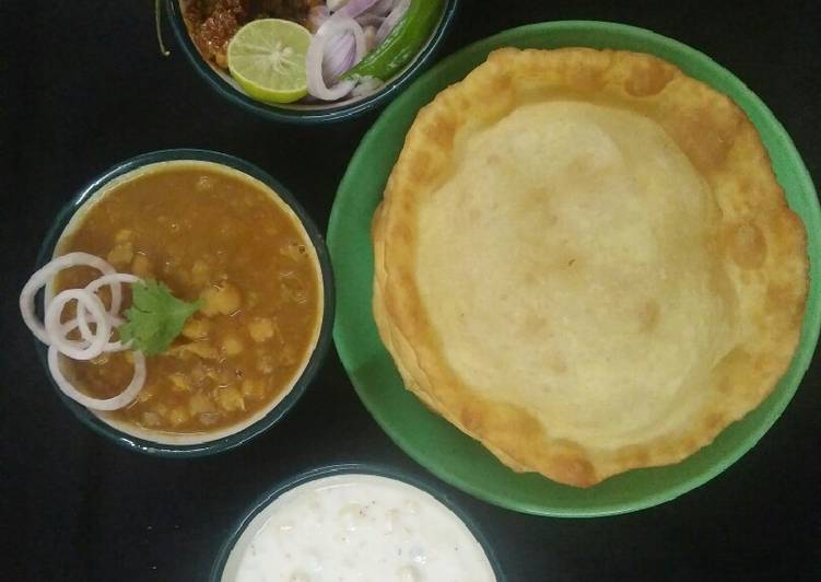 Recipe of Any-night-of-the-week Chole Bhature