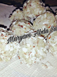 A picture of Homemade Laddoo or Laddu.