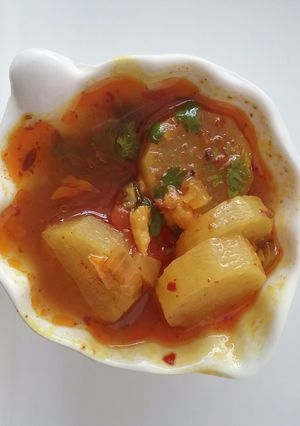 A picture of Mooli ki sabji.
