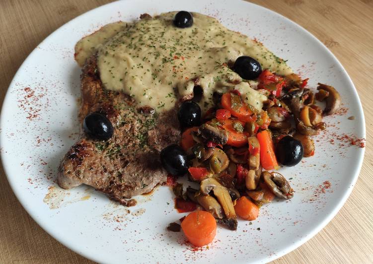 Filete de Ternera con salsa de Puerros