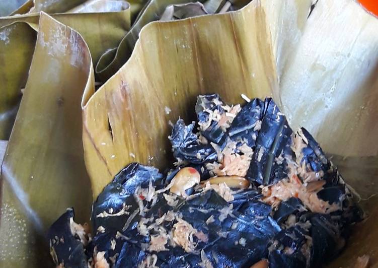 Botok Daun Mengkudu Teri Medan