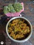 ப்ரோக்கலி 🥦பட்டாணி உருளை 🥔 மசாலா வறுவல் 🍲(peas broccoli masala recipe in tamil)