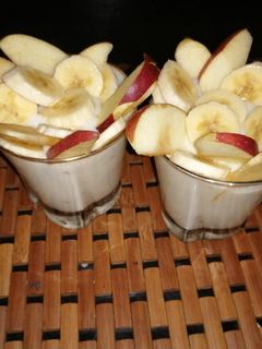 صورة لوصفة سحلب🥛بالفواكه 🍎🍌