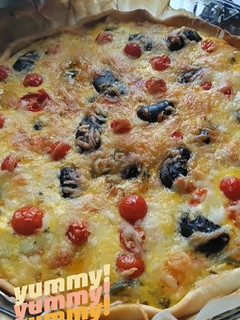 Foto de Quiche de Feijocas e Pimentos