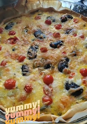 Foto de Quiche de Feijocas e Pimentos