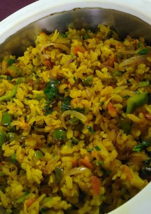 A picture of Maharashtra Style Poha.