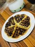 Waffles with topping