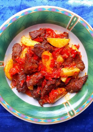 Foto resep Balado Daging Sapi dan Kentang
