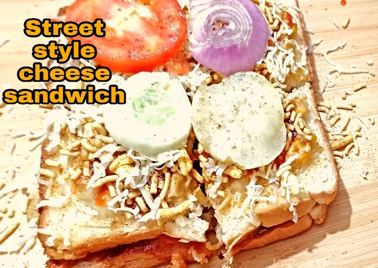 Recipe of Super Quick Homemade Street style cheese sandwich