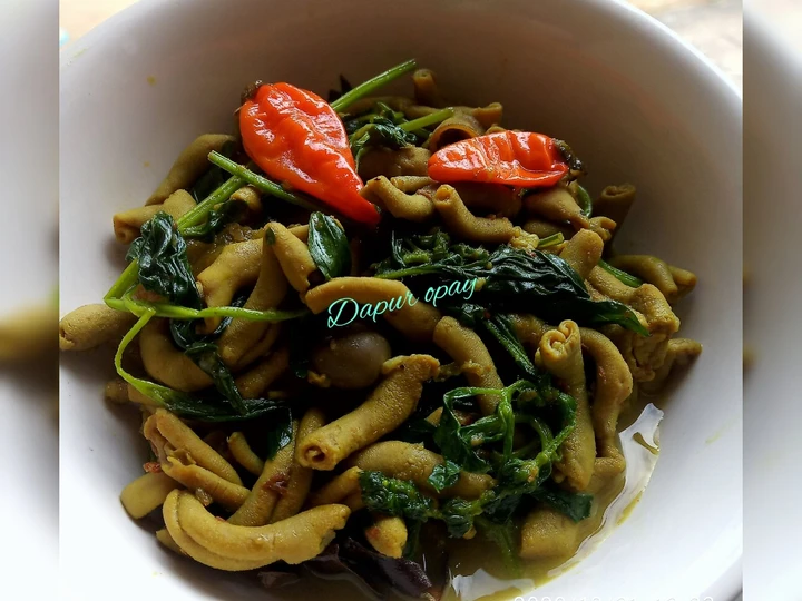 Cara Gampang Membikin Resep Usus ayam bumbu kuning yang Lezat Anti Ribet, Mantap