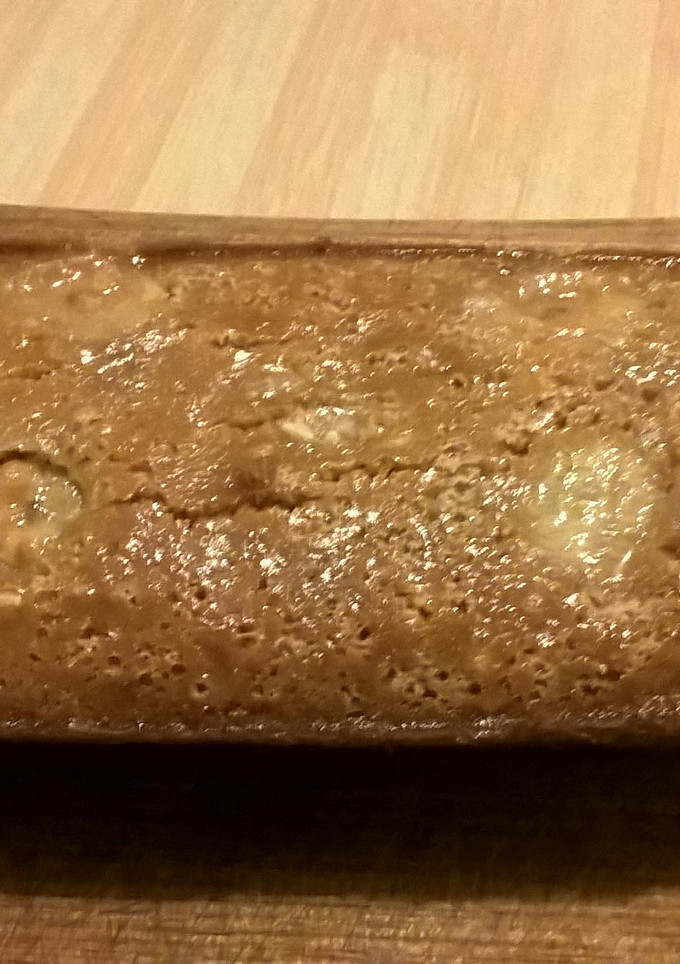 Una foto de Budín de banana y dulce de leche