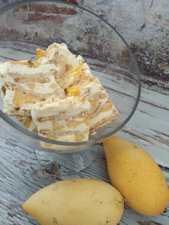 Gambar Mango float ice cream#pinkboxcereal