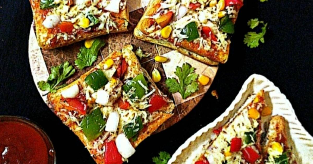 Rajni Sanghavi દ્વારા રેસીપી બ્રેડ પીઝા(Bread Pizza Recipe in Gujarati