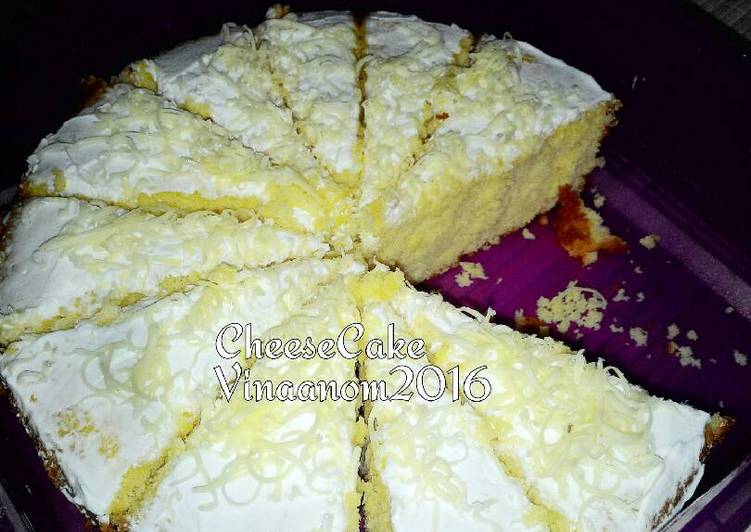 Resep Cheese Cake Panggang Lembut, Enak