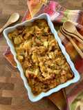 Pear Bread Pudding Gratin