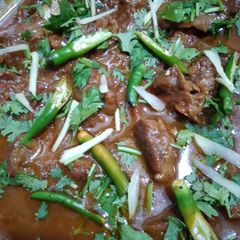 A picture of Mutton kadahi.