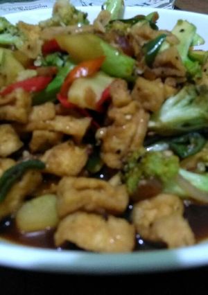 Foto resep Brokoli + tahu lada hitam