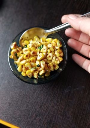 A picture of Masala corn.