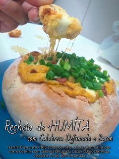 Una foto de Pan Italiano con relleno de Humita y Calabresa Ahumada
