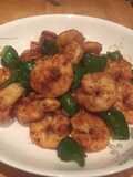 Camarones en salsa de soja