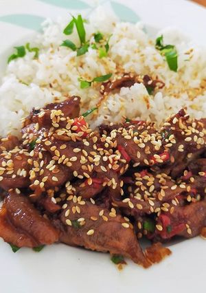 Foto resep Sweet Sticky Spicy Chicken dengan sauce Teriyaki homemade