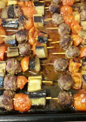 A picture of Kebab with Eggplant.