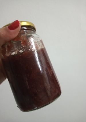 Una foto de Mermelada de frutillas y manzanas