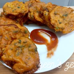 A picture of Methi ke Aloo Bhajiye.