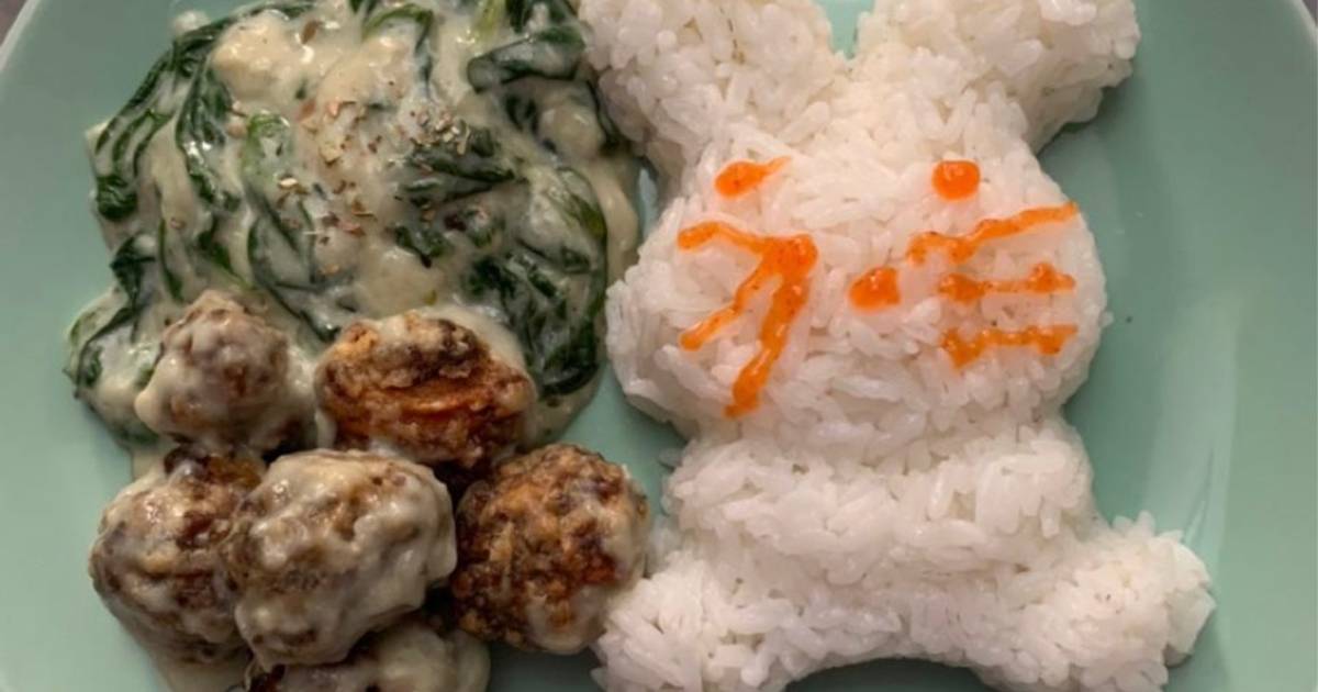 Resep Swedish Meatball Ala Ikea Dengan Creamy Spinach Airfryer Oleh