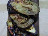 Berenjenas asadas al filet