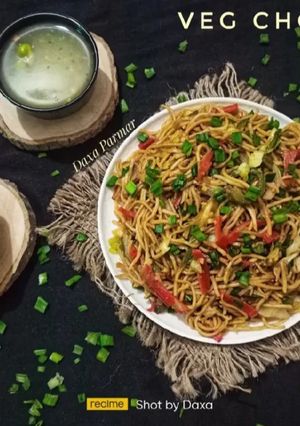 A picture of Vegetable Chowmein.