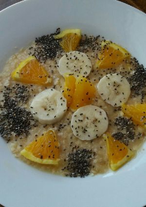 Una foto de Bowl naranja-plátano